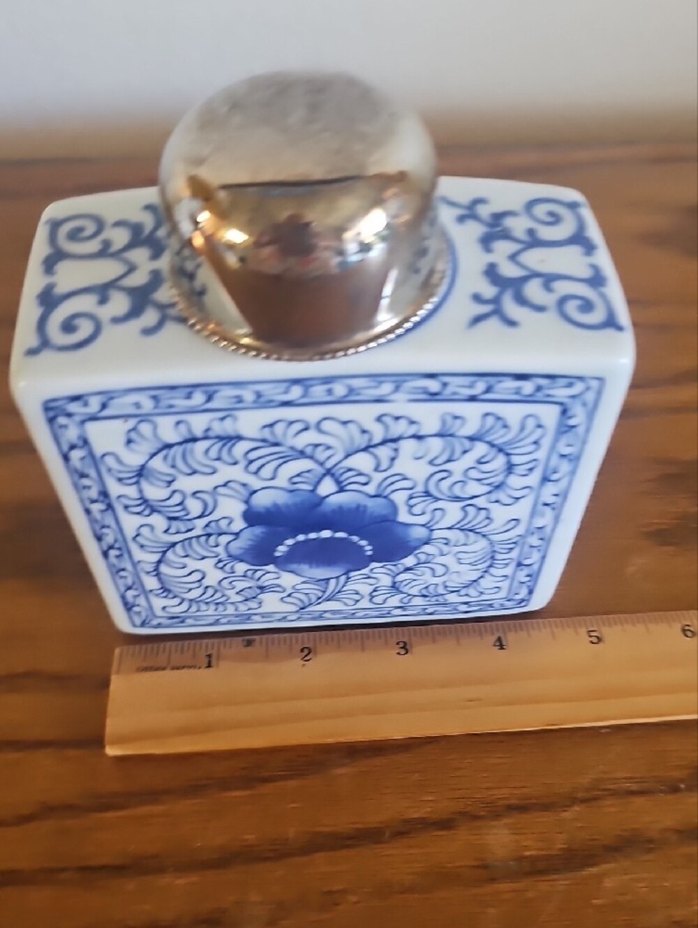 Two's Company Porcelain Tea Jar Tote 7 - Picture 7 of 9